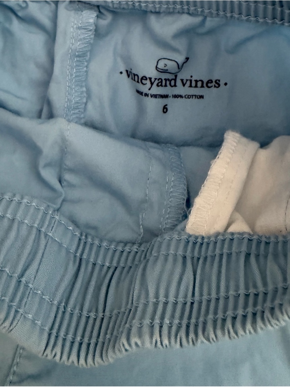 Vineyard Vines Boys Slate Blue Drawstring Shorts - Picture 3 of 4